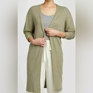 Pale Green Cardigan-Duster EUC